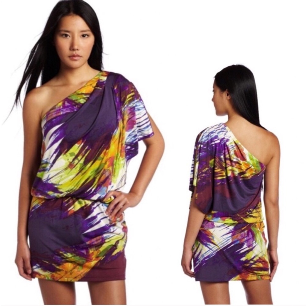 Jessica Simpson one shoulder Blouson Dress